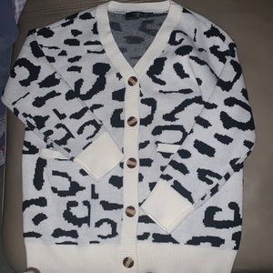 Women’s Cheetah Cardigan- originally bought from Amazon
